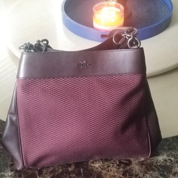 COACH LEXY SHOULDER BAG IN LEGACY JACQUARD PURSE - Picture 6 of 10